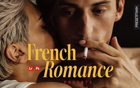 时尚法式浪漫电影肖像摄影照片调色Lightroom&LUT预设 French Romance Lightroom Presets and LUT