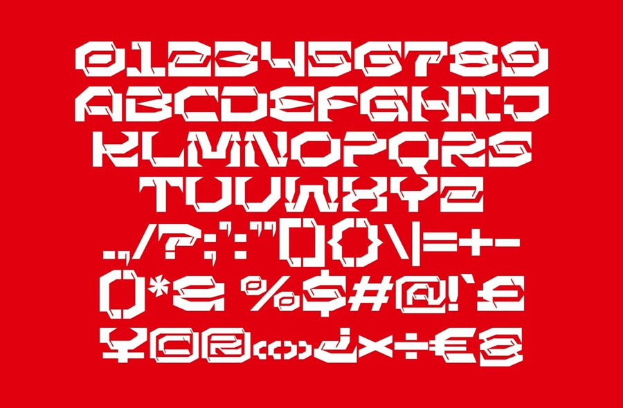 现代未来派杂志海报标题设计装饰英文字体安装包 Grexon – Modern Techno Font 设计素材 第3张