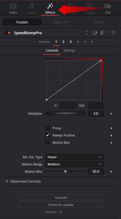 达芬奇插件 专业解决视频速度斜坡变速视频特效插件 Speed Ramp Pro for Davinci Resolve , 第2张