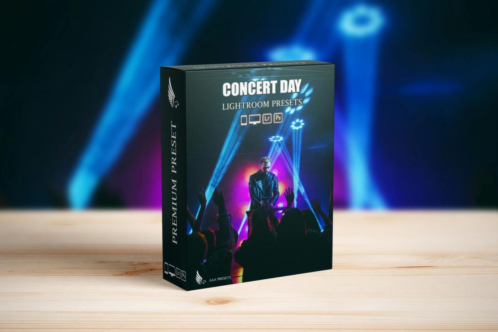 8组霓虹灯效果音乐会人像摄影照片调色Lightroom预设 Concert Lightroom Presets 插件预设 第1张