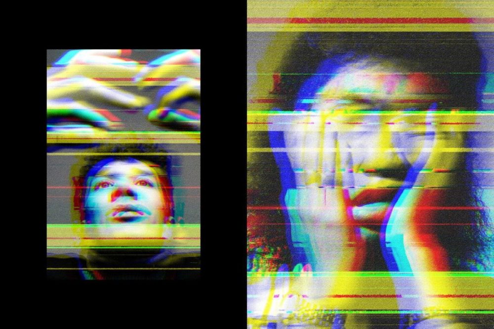 90年代信号故障毛刺屏幕像素照片效果PSD特效样机 Offset Print Glitching Photo Effect , 第4张