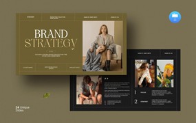 现代简约品牌营销策划演示文稿设计Keynote模版 Brand Strategy Presentation Template