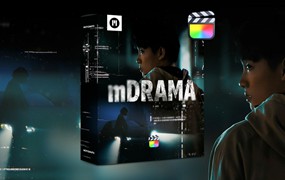 MotionVFX – mDrama 79个电影紧张氛围视频叠加特效/玻璃破碎/撕纸/燃烧转场/电影标题字幕动画排版/背景动画/摄像机运动转场过渡FCPX插件