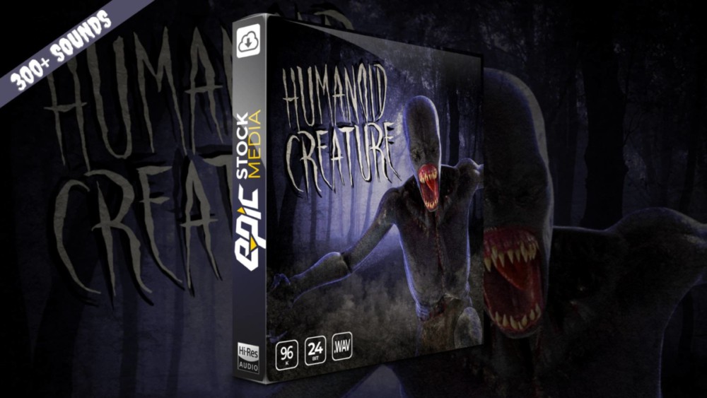 348组恐怖科幻变异动物生物攻击痛苦死亡喊叫音效素材 Epic Stock Media – Humanoid Creatures – Vocalization Sound Sets , 第1张