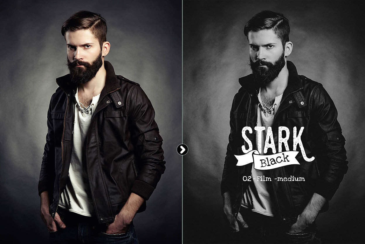 Presetrain – Stark Black Dramatic BW Lightroom Presets 插件预设 第7张