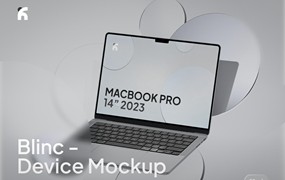 高级灰背景网站web ui设计Ps展示效果图苹果MacBook Pro笔记本电脑贴图样机 Blinc – Macbook Pro Gray Mockups