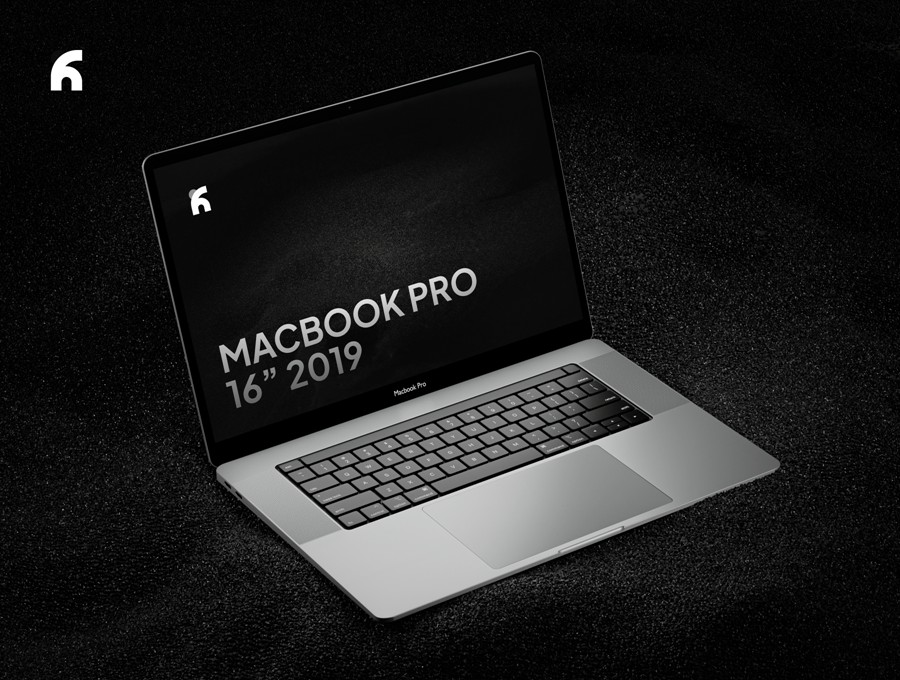 暗黑混凝土背景苹果MacBook Pro 16寸笔记本电脑贴图样机PSD模板素材 Pasiere – Macbook Pro Sand Mockups , 第2张