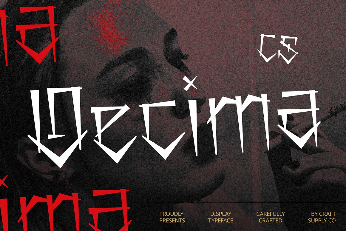 潮流前卫品牌海报徽标设计装饰英文字体安装包 Decima – Graffiti Font , 第1张