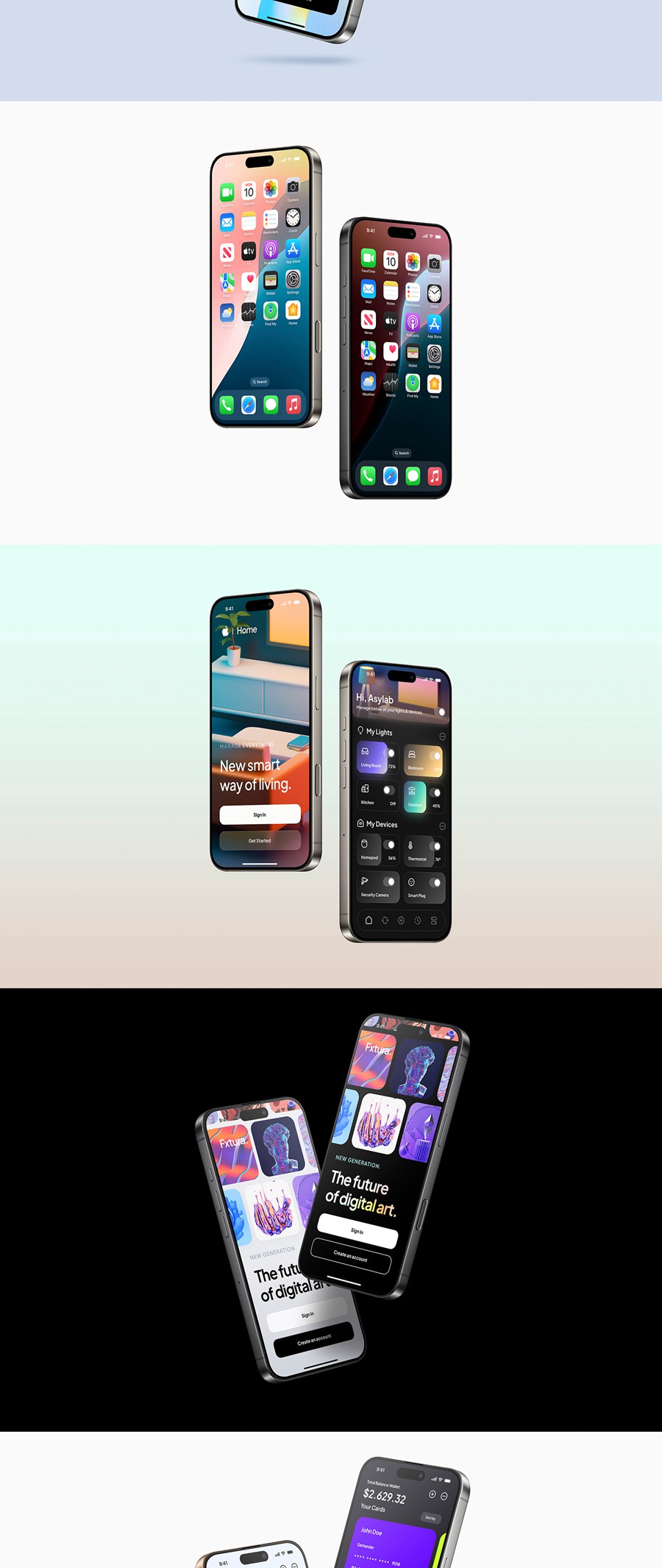 24款钛金属苹果iPhone 16 Pro手机UI广告设计展示贴图PSD样机MOCKUP模板 iPhone 16 Pro – 24 Mockups Scenes 样机素材 第20张