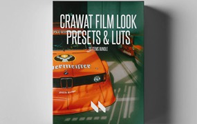 CRAWAT 35MM FILM LOOK PRESETS 13个复古35mm胶片模拟颗粒人文扫街自然风光人像汽车摄影Lightroom预设包