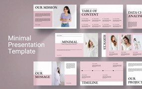 现代极简品牌营销策划演示文稿设计ppt模版 Minimal & Clean Powerpoint Presentation