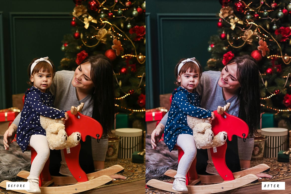 12组时尚圣诞节主题博主电影摄影照片调色Lightroom预设 12 Christmas Day Lightroom Presets , 第2张