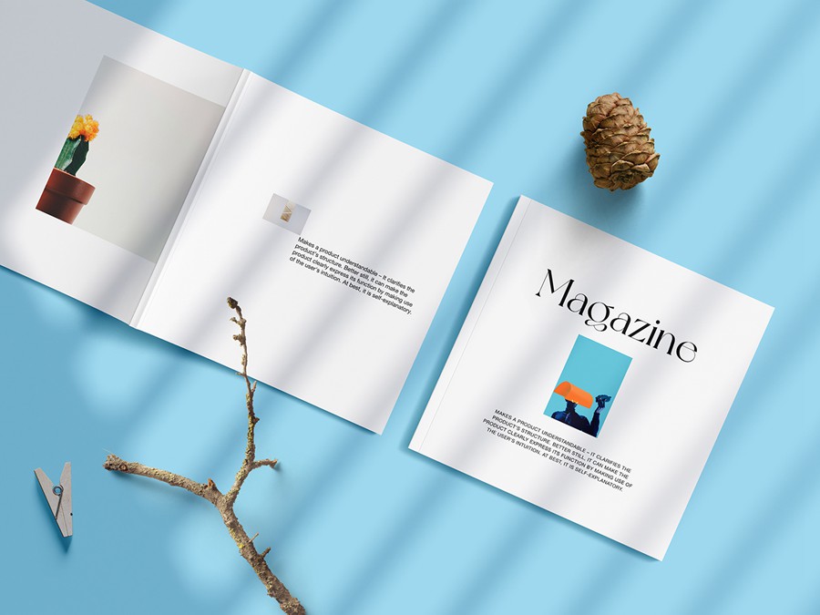 Magazine Mockup Bundle 80多个摄影后期照片杂志画册打印样机模型设计套装包Photoshop模板 , 第3张