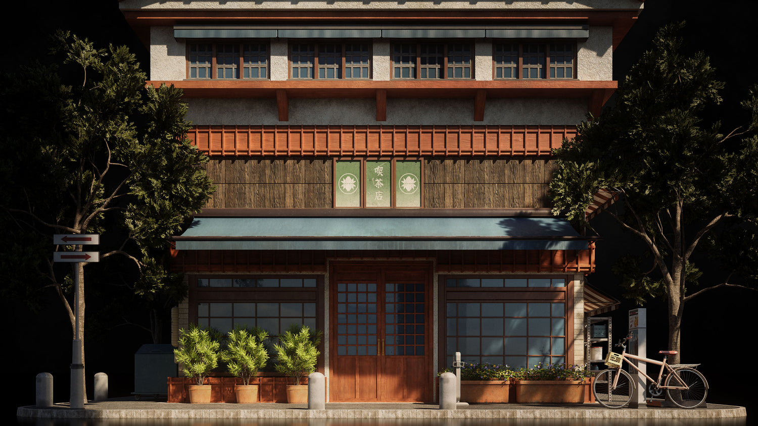 日本日式古典城市建筑楼房资产3D模型 Blender/FBX/OBJ格式 Kitbash3D – Japanese Neighborhoods , 第5张