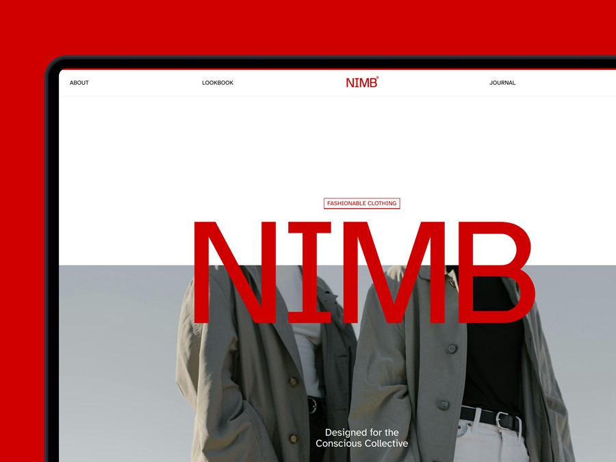 极简时装摄影个人作品集品牌展示网站WEB UI界面设计Figma模板素材 NIMB – Fashion Brand Website , 第1张