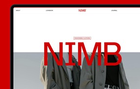 极简时装摄影个人作品集品牌展示网站WEB UI界面设计Figma模板素材 NIMB – Fashion Brand Website