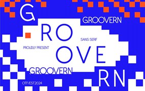 现代优雅杂志海报徽标设计无衬线英文字体安装包 Groovern Sans Serif Font