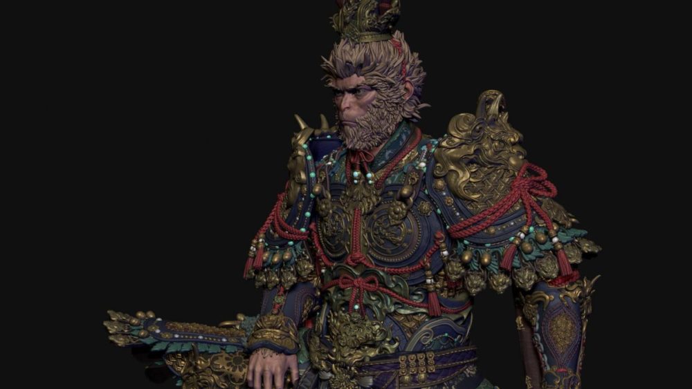 黑神话悟空3D打印模型MTL格式素材 Bulkamancer – Destined One – Black Myth Wukong – 3D Print Model , 第3张