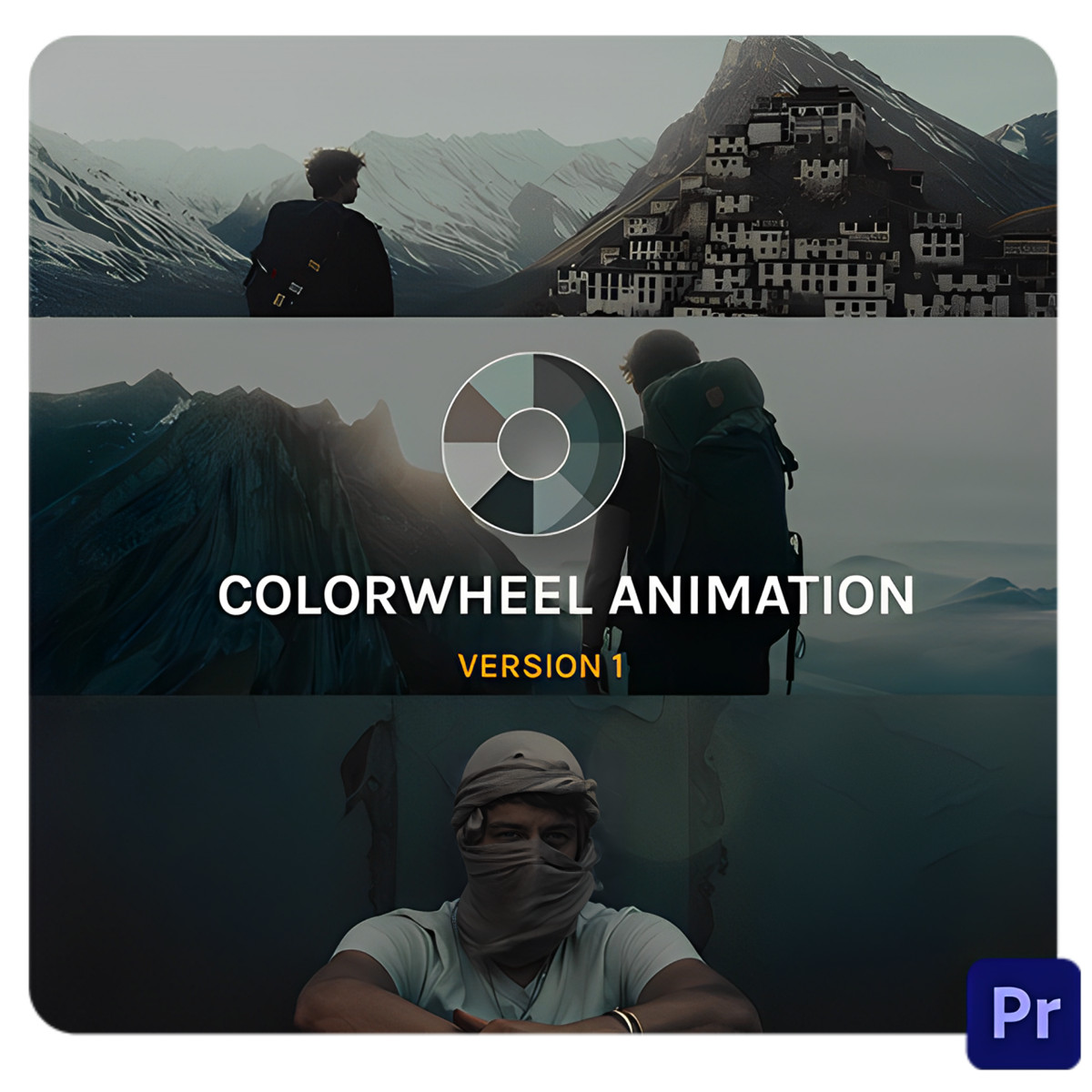 全新创意级高级感色轮动画演示效果动画Premiere Pro预设 Colorwheel Animation V1 – Filmspace , 第1张