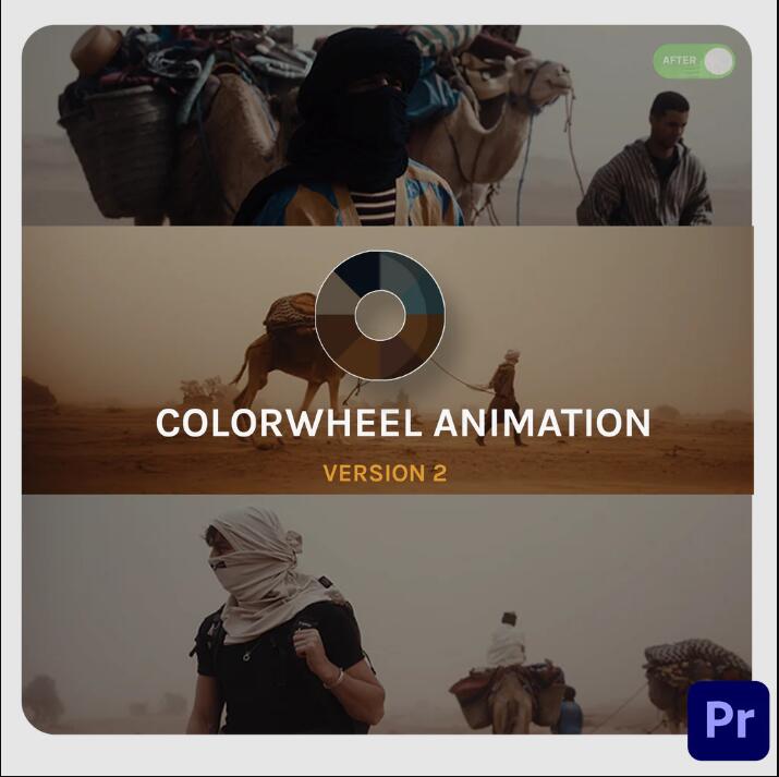 全新创意级高级感色轮动画演示效果动画Premiere Pro预设 Colorwheel Animation V2– Filmspace , 第1张