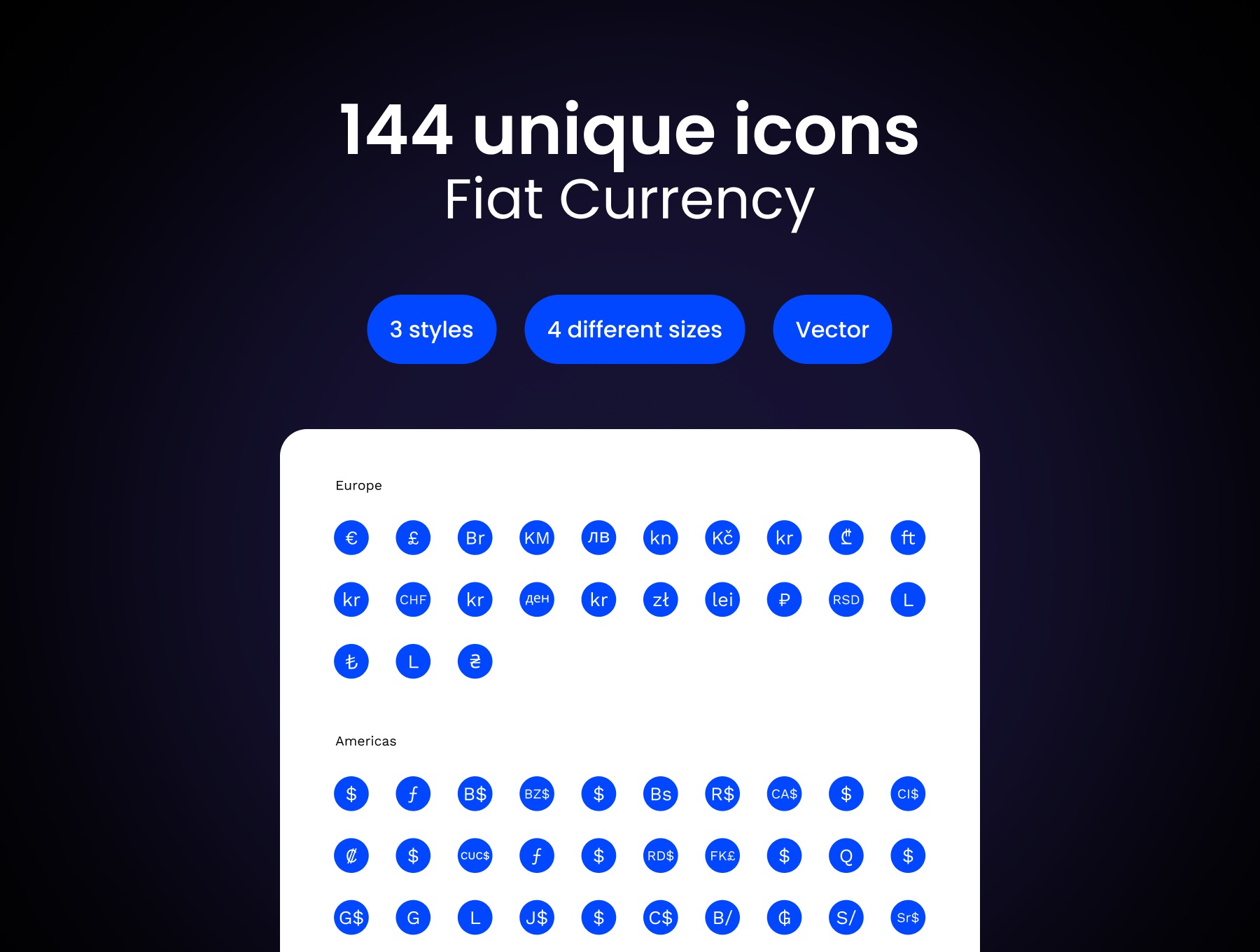 270+款时尚加密货币虚拟货币符号图标设计Figma/PNG/AI格式素材 Currency Icons: Crypto and Fiat , 第2张