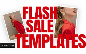 PR模板：6个服装品牌折扣促销活动文字标题排版宣传片头 Flash Sale Animated Templates For After Effects