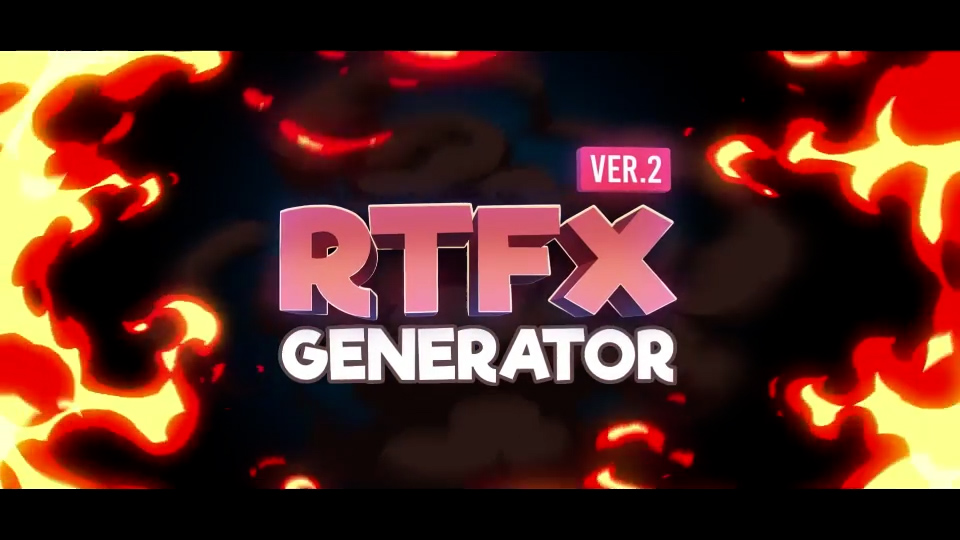 RTFX Generator V2.8 - 1850种卡通手绘动漫元素AE插件 1850 FX elements 插件预设 第1张