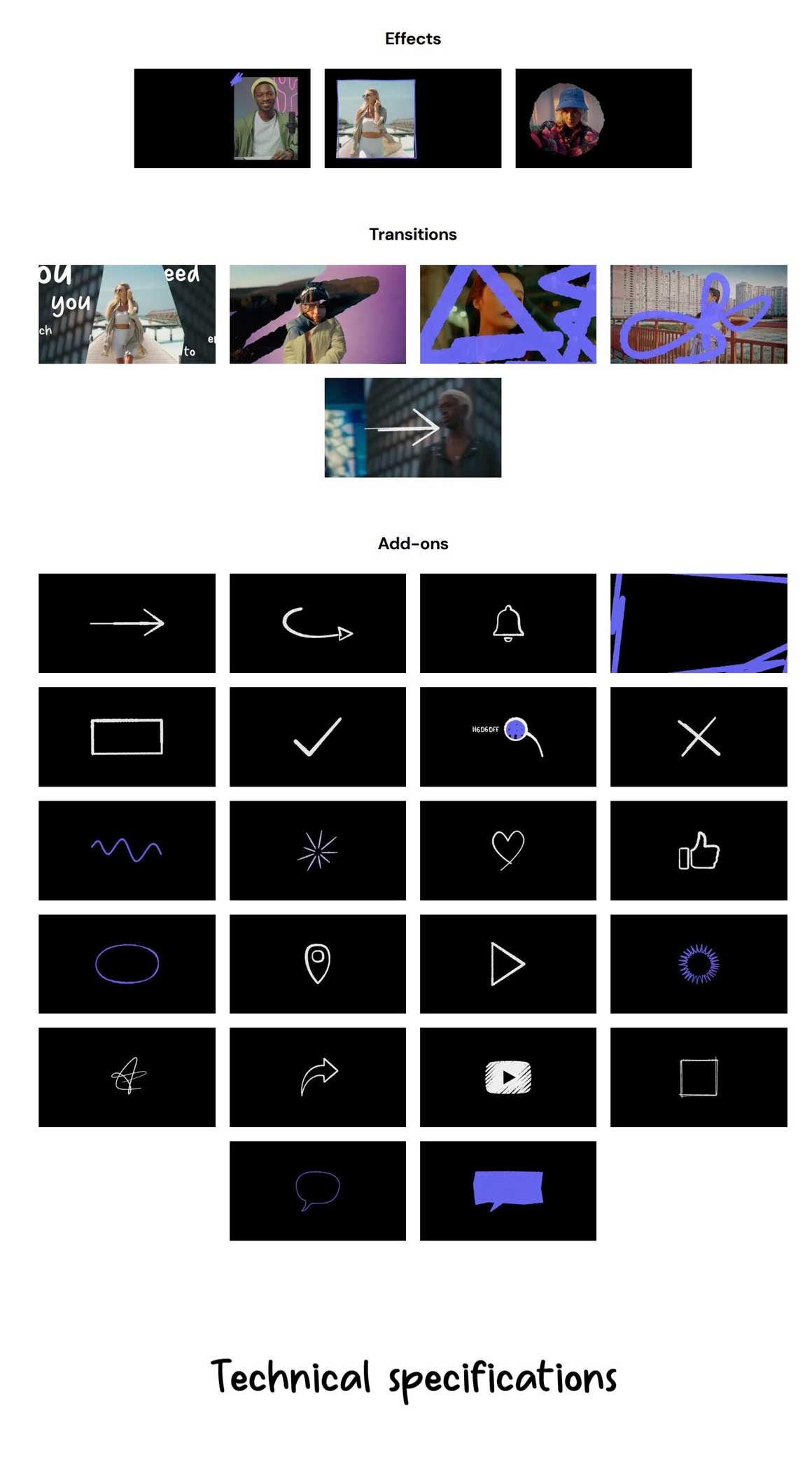 mEssentials Handwritten — Motionvfx 75个复古潦草手写涂鸦风格文字标题动画排版效果转场FCPX插件 , 第12张