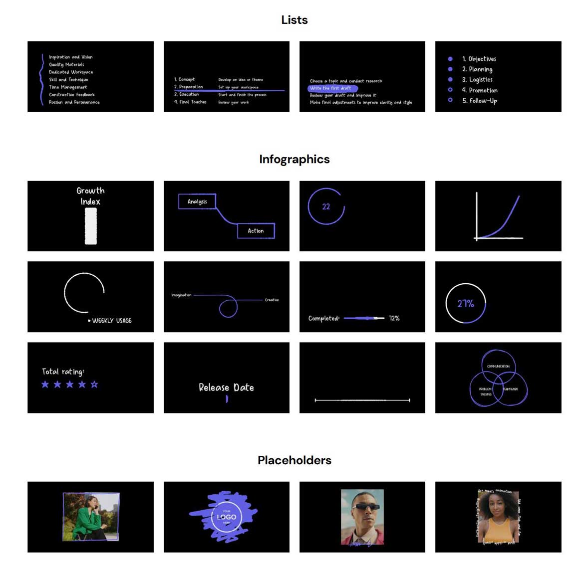 mEssentials Handwritten — Motionvfx 75个复古潦草手写涂鸦风格文字标题动画排版效果转场FCPX插件 , 第11张