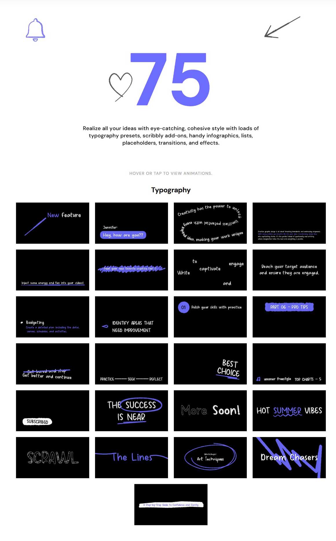 mEssentials Handwritten — Motionvfx 75个复古潦草手写涂鸦风格文字标题动画排版效果转场FCPX插件 , 第10张