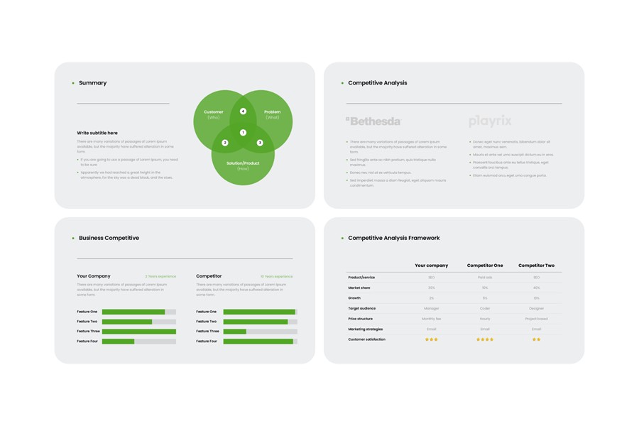 50+项目策划提案年度报表简报图文排版设计PPT/Keynote模板素材 S1mple Presentation Template , 第17张