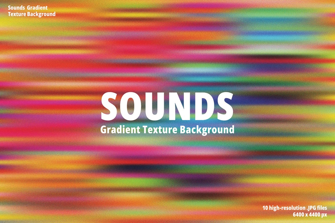 10款抽象艺术渐变颗粒噪点背景图片壁纸设计套装Sounds gradient texture background , 第1张