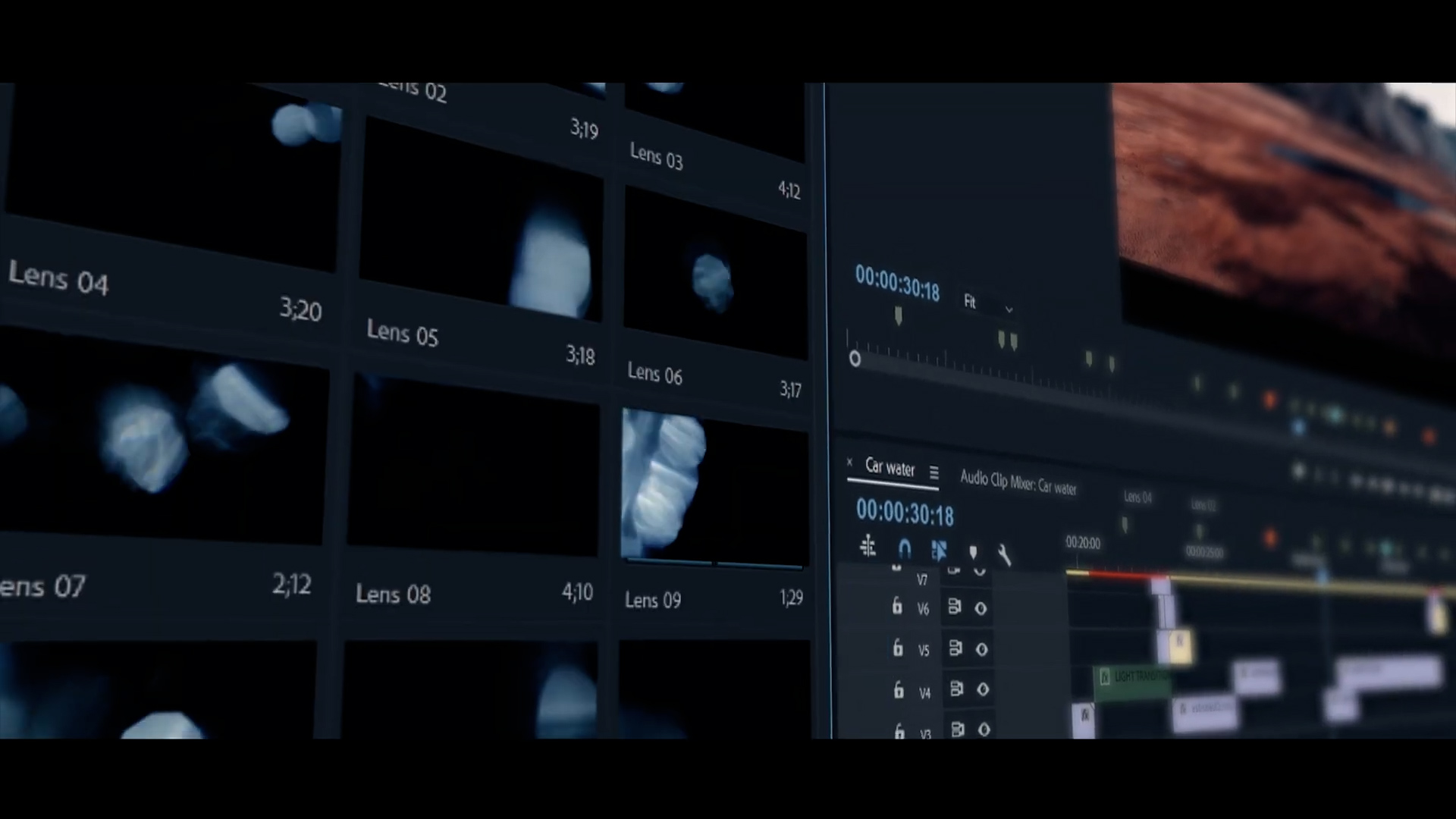 DaVinci Resolve 达芬奇模板 镜头光晕、光线过渡、漏光效果转场过渡 Light FX 插件预设 第1张