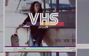 FCPX插件 7个复古照片和视频片头片尾FCPX发生器模板插件 VHS Opener