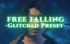 PR预设：60个标题文本LOGO故障过渡PR预设 Free Falling - Glitch Preset Pack