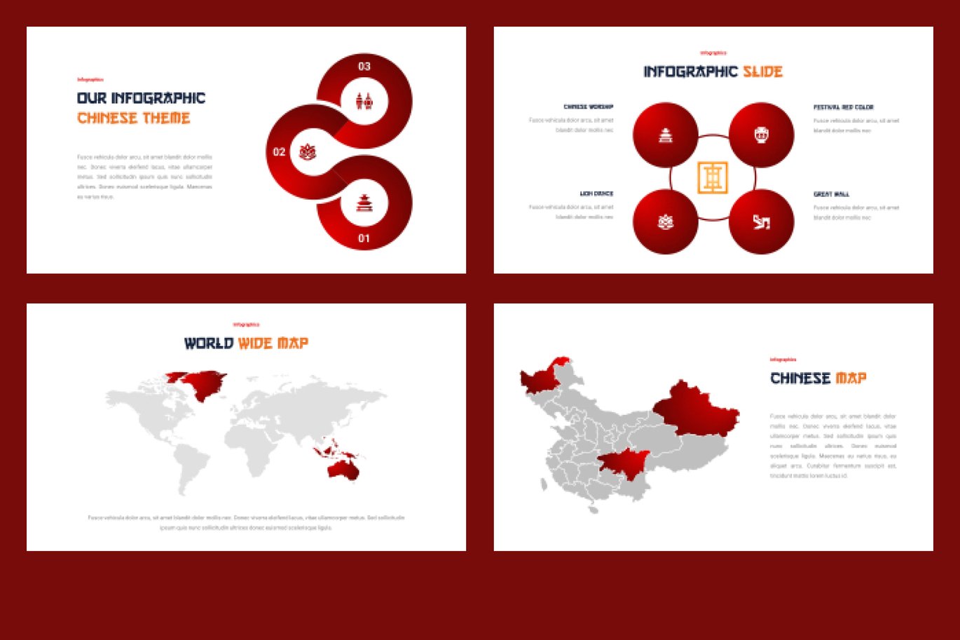 中国风农历新年春节节日年终报表简报图文设计PPT幻灯片模板Liongxi – Chinese Themes Powerpoint Template , 第6张