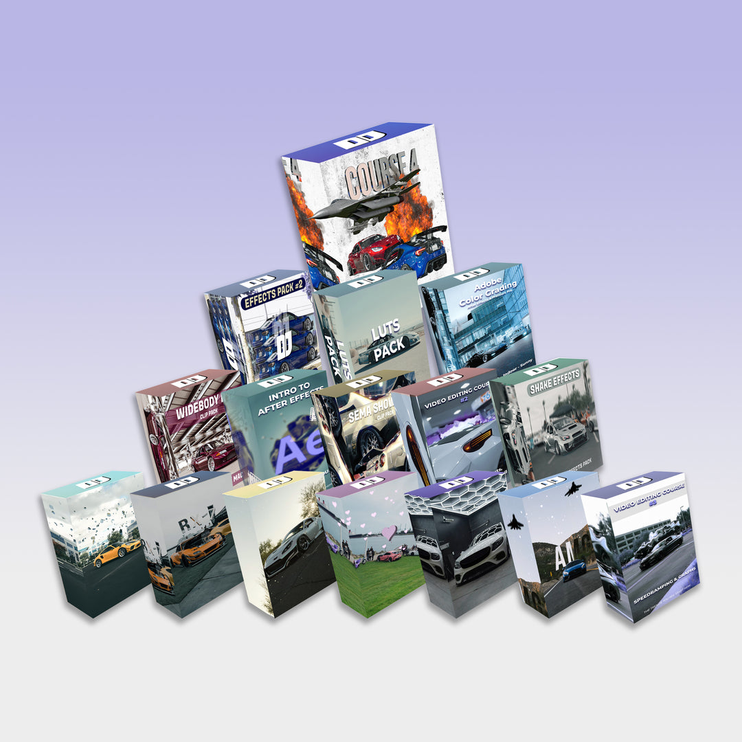 The Complete Editing Course Bundle Pack AE汽车3D实景合成视频拍摄剪辑调色转场特效全流程教程 中英文字幕 DJordanMedia 影视音频 第1张