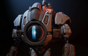 UE模型 未来科幻机甲机器人3D模型设计素材Unreal Engine – Sci Fi Heavy Bot