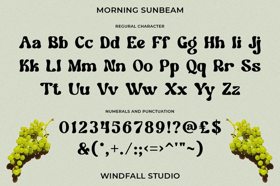 时尚复古杂志海报徽标设计装饰英文字体安装包 Morning Sunbeam – Retro 90s Bold Font , 第8张