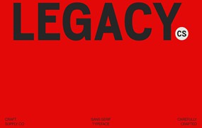 现代时尚品牌网站徽标设计无衬线英文字体安装包 Legacy – Bold Font