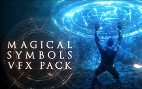 Triune Digital 魔法印记字形战斗盾牌火花符号游戏影视特效合成效果 Magical Symbols VFX Pack