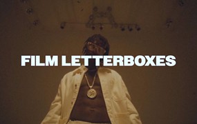 AE模板：复古胶片损坏划痕颗粒16MM/8MM黑边遮罩风格视频AE模板 Film Letterboxes