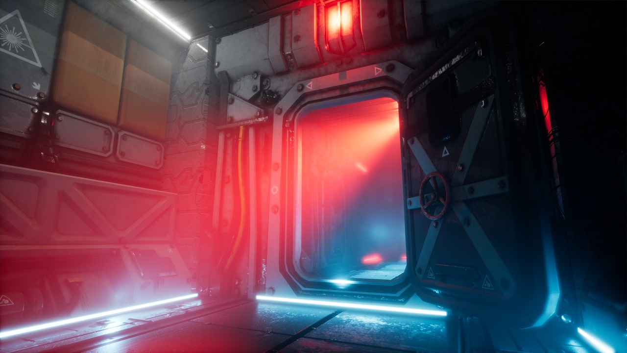 未来科幻太空空间站飞船走廊3D场景UE模型设计素材Pro-TEK Sci-Fi PBR VR Horror Corridor in Space , 第1张