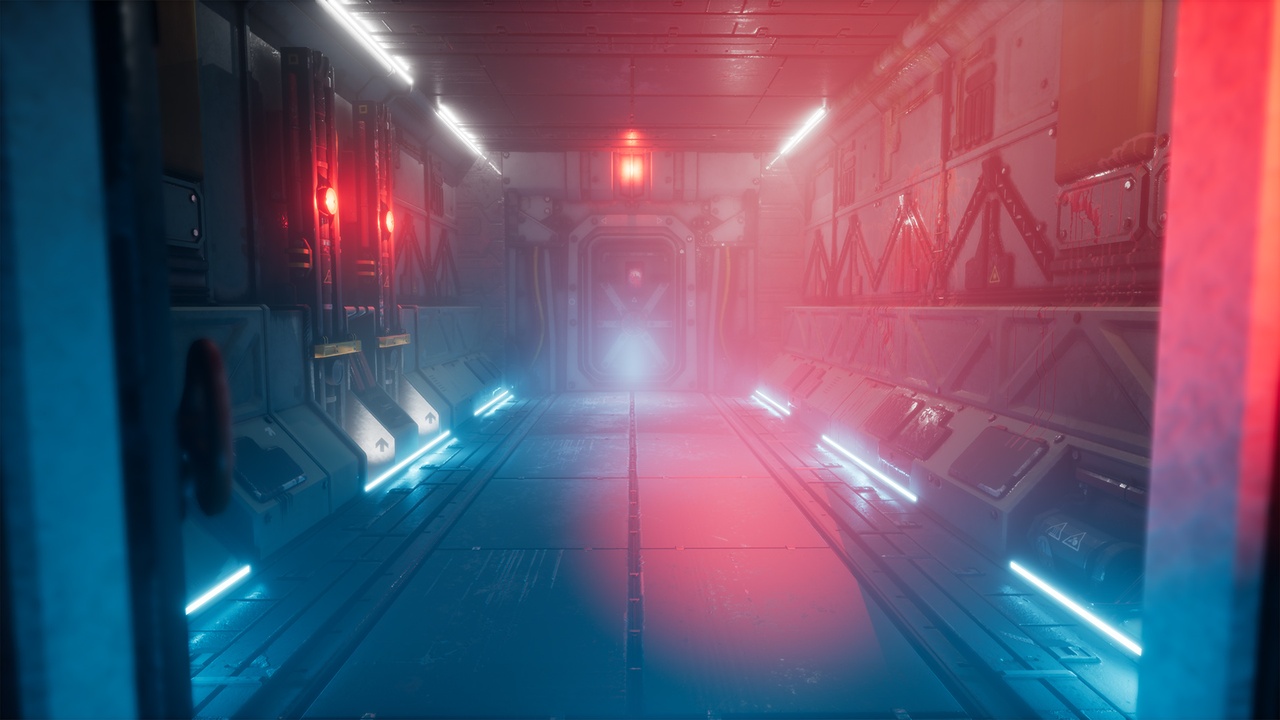 未来科幻太空空间站飞船走廊3D场景UE模型设计素材Pro-TEK Sci-Fi PBR VR Horror Corridor in Space , 第3张