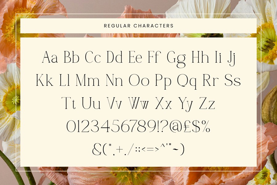 时尚优雅杂志包装邀请函设计衬线英文字体安装包 Gardening – An Elegant Serif Font with a Natural , 第9张