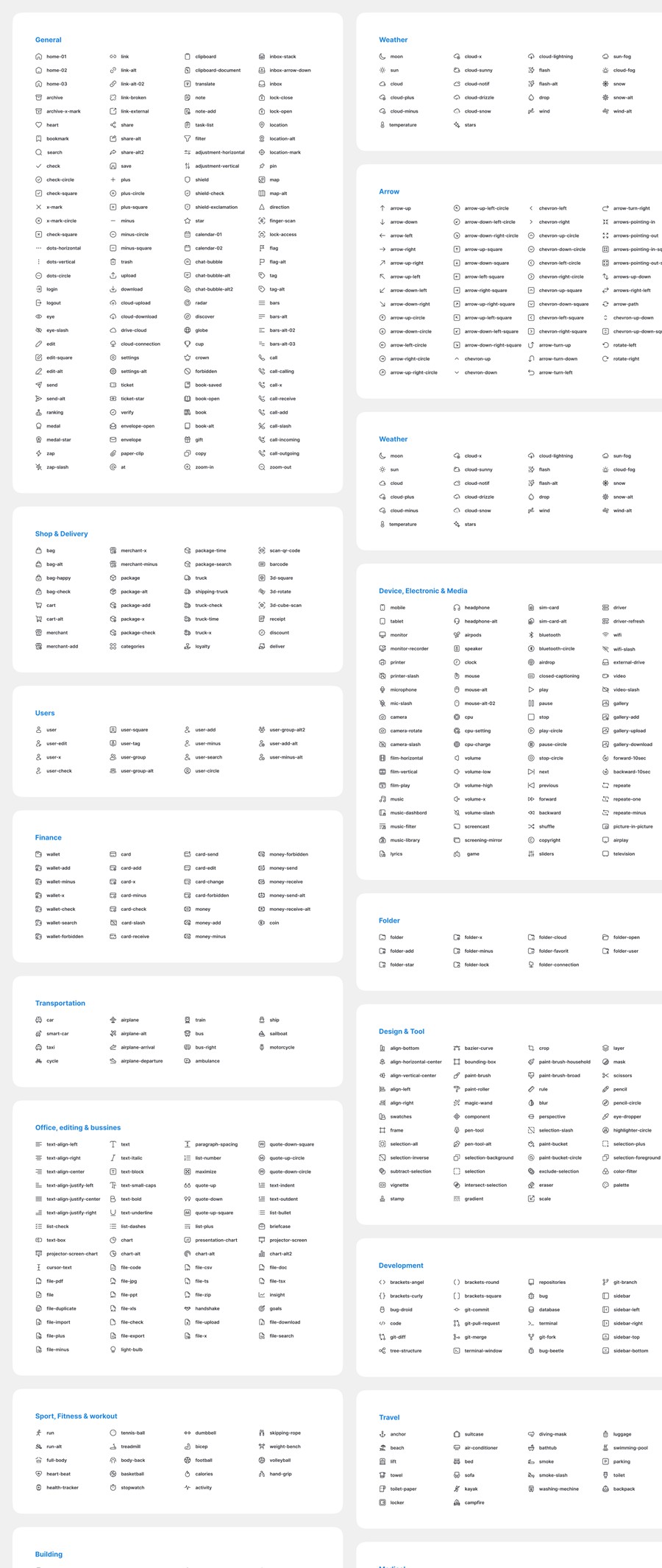 3000+款终极网站APP UI界面设计圆角线条图标Icons设计Figma格式素材Haicon v2.0 – Iconset , 第6张