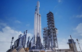 UE5卫星火箭发射空间站场景3D模型设计素材Rocket Launch Pad & Interior Modular Environment