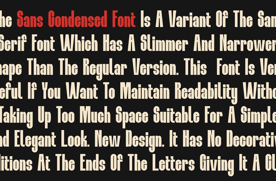 现代时尚品牌海报网页设计无衬线英文字体安装包 Bindoran – Condensed Sans Modern , 第6张