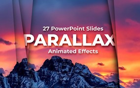 视差动画效果品牌营销策划演示文稿设计ppt模版 Parallax Slideshow Animated Effects PowerPoint