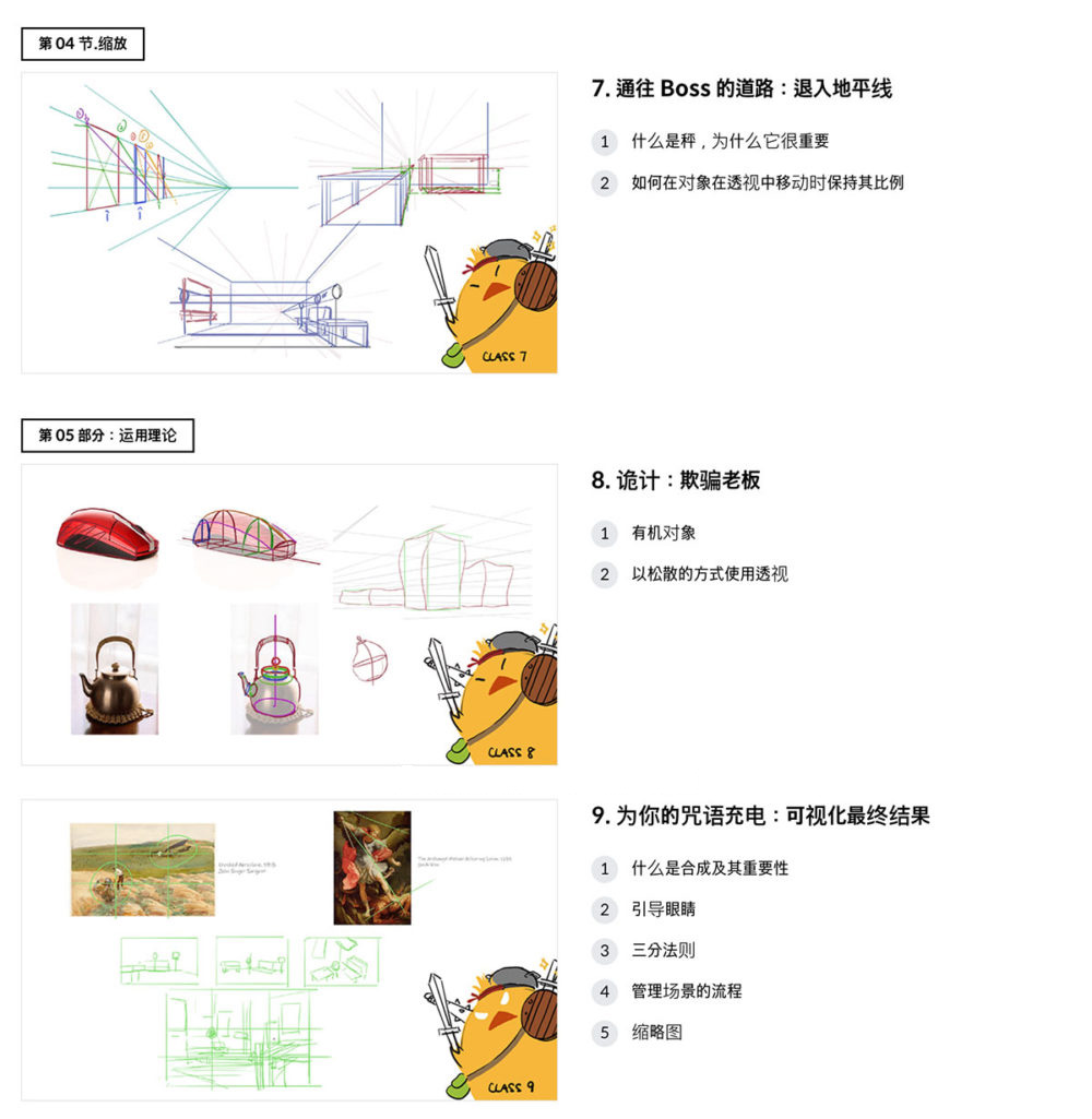 PS Photoshop室内环境概念手绘插画绘画视频教程 中英文字幕 Coloso – Conquering Perspective in Environment Design with Luhan Wang , 第5张